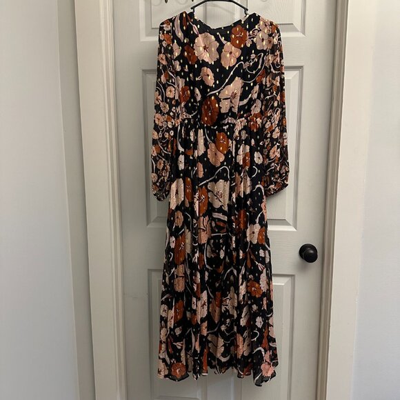 J. Crew Tie-front Lurex dress - Picture 2 of 5